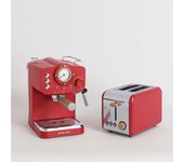 Create - pack toast retro tostadora + thera retro cafetera express acabado mate