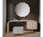 Espejo de pared redondo para colgar 75x75cm – espejo decorativo para salón, baño, entrada (l220)