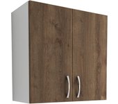 Mueble alto haaus karo, 2 puertas, roble bronce/blanco, 60 x 30 x 60 cm