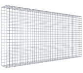 Gabión para montar con dimensiones 200 cm x 100 cm x 20 cm (l x a x p), malla 5 x 5 cm, anillo en c,. atenc.: falta una reja - diámetro del cable...