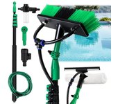 3,6 metros cepillo lavacoches extensible - con manguera de desagüe de agua - para superficies de cristal y muebles de jardín