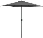 Sombrilla exterior y poste de aluminio 270 x 246 cm antracita 02_0008285