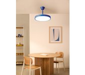 Wind clear studio - ventilador de techo 40w ø108 cm silencioso aspas retráctiles con luz led y mando a distancia