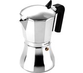 Cafetera italiana inducción 6 tazas café, aluminio, todo tipo cocinas, vitrocerámica, gas, fagor, plata, cupy