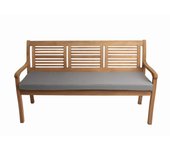 Cojín para banco de jardín 100x60x7cm asiento, cojín de asiento plano gris, cojín para columpio de jardín, cojín para banco de jardín
