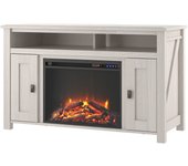Farmington|chimenea de 2 puertas en tablero de partículas blanco