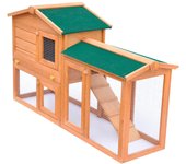 Vidaxl casa de animales grande jaula conejera de madera