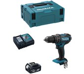 Taladro percutor makita dhp482rtj1 (1 x 5,0 ah + dc18rc + makpac 2)