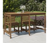 Vidaxl mesa de jardín madera maciza pino marrón miel 203,5x90x110 cm