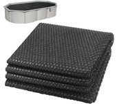 Vounot® cubierta solar piscina rectangular 450x220cm, negro