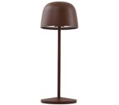 Lámpara de mesa led recargable lindby arietty, marrón, atenuable, ip65