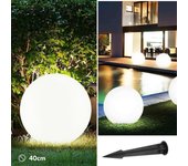Lámpara de pie decorativa led esfera de luz e27 bola luminosa ip65 decoración jardín césped sala de eventos junto a la piscina 40cm sin lámpara