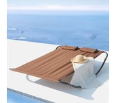 Coachella cama de jardín y tumbona mecedora para 2 personas chocolate