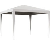 Carpa para jardín outsunny pe, acero blanco 293x293x252 cm