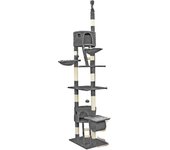 Rascador de techo para gatos con poste rascador de cuerda de sisal xxl gris trepador 16_0000018