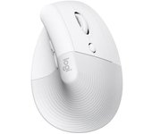 Logitech - lift mouse para mac - ergenonómico inalámbrico - white