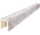 Viga imitación madera 21cm de ancho x 23cm de alto x 3m de largo color decape medio decorativa de poliuretano vu0013d-m