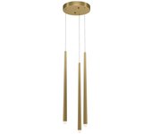 Maytoni cascade moderna lámpara de techo colgante de 3 grupos de luces, latón, led integrado, 4000 k