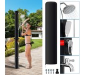 Ducha solar con ducha de pie ducha de verano ducha de piscina ducha de jardín ducha de mano 20l con protector de lluvia y ducha de mano