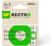 Pilas recargables recyko r06 2600mh 270aahc blist-4