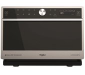 Microondas combinado de superficie plana whirlpool mwsc 9133 sx 33 l 1000 w negro, acero inoxidable