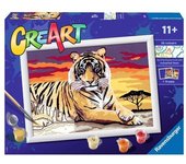 Juego creativo ravensburger 28937 creart tiger, explora el mundo salvaje