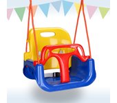 Columpio infantil 3 en 1 asiento para bebé altura regulable columpio de jardín para interior y exterior capacidad de carga 50 kg