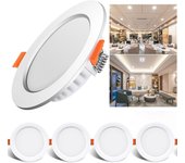 4 uds led downlight luz de techo empotrado downlight luz led redonda 600k slim empotrado led foco de baño