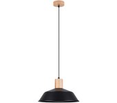 Lámpara colgante fano negra, escandinavo - 34x34x120cm sollux