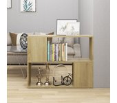 Mueble para tv aglomerado color roble sonoma 80x24x63 cm