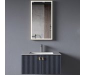 Mueble de baño bombay azul 2 puertas - 80 cm