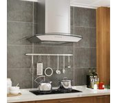 Vidaxl campana extractora de pared 60 cm acero inoxidable 756 m³/h led