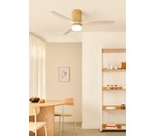 Windcalm dc - función verano/invierno - ventilador de techo 40w silencioso ø132 cm con luz y mando a distancia