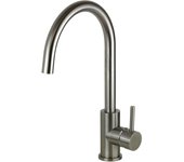 Mezclador de fregadero de cocina modelo redondo en acero aisi 316 pollini jessy steel mxcumc16cas - acero inoxidable