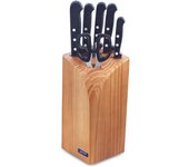 Taco de 4 cuchillos macheta y tijeras arcos universal 285100 de acero inoxidable y mango de polioximetileno juego de 6 piezas y caja de regalo