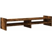 Mesa de escritorio con soporte para monitor 100 x 27 x 20 cm madera de ingeniería marrón 02_0044848