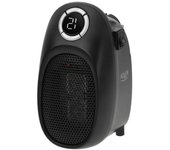 Mini calefactor portátil cerámico, regulador temperatura 15 - 35ºc, temporizador, pantalla led, adler, negro, 1500, ad7726