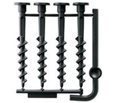 4 tornillos de montaje para estación de carga + llave allen para robot cortacésped indego