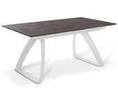 Barret - mesa extensible (170/270 x 90 cm) en hpl blanco