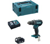 Taladro atornillador makita ddf482rtj1 (1 x 5,0 ah + dc18rc + makpac 2)
