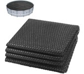 Vounot® cubierta solar piscina redonda ø366cm, negro