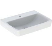Geberit renova plan, lavabo, 65x48 cm, 1 agujero para grifo, sin rebosadero, 501641, 501.641.00.8, color: blanco