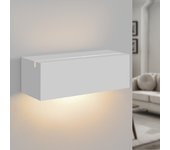 Zmh aplique de pared g9 de yeso blanco para pasillo, escalera y dormitorio.