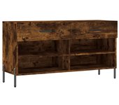 Banco para zapatos botas cómoda estante mueble de entrada almacenamiento 102 x 35 x 55 cm madera contrach 02_0022912