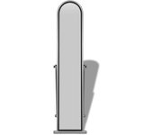 Espejo de pie de cuerpo entero gris