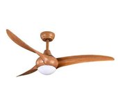 Ventilador de techo canea motor dc 3-4-6 k led 24 w - marrón