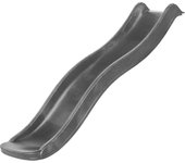 Axi sky175 tobogán gris con conexion de agua - 175 cm | elemento adicional para torre de juegos infantiles | tobogán de agua / tobogán adicional para