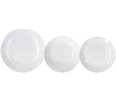 Vajilla procelana decorada 18 piezas marca non