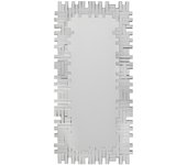 Espejo de pared lola 120 x 2 x 57 cm - acero inoxidable y mdf - plateado