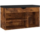 Banco de zapatos, botas, cómoda, estante, muebles de entrada, almacenamiento con cojín, madera de ingenie 02_0022869